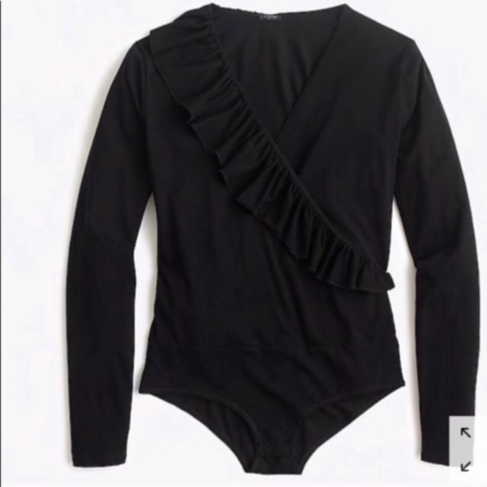 J.Crew Ruffle Front Bodysuit
Color black - Picture 2 of 5